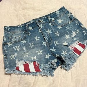 Stars & Stripes High Rise shorts